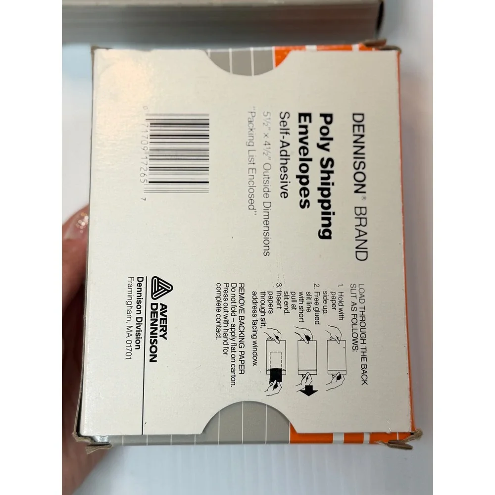 VTG Dennison Packing List Enclosed‎ Poly Shipping Envelopes Orange 100ct x 2